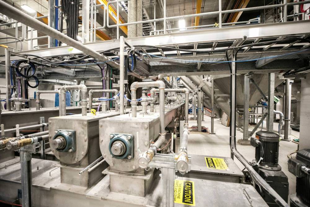MIKAELA MACKENZIE / FREE PRESS FILES
The new solids handling facility at the North End wastewater treatment plant.