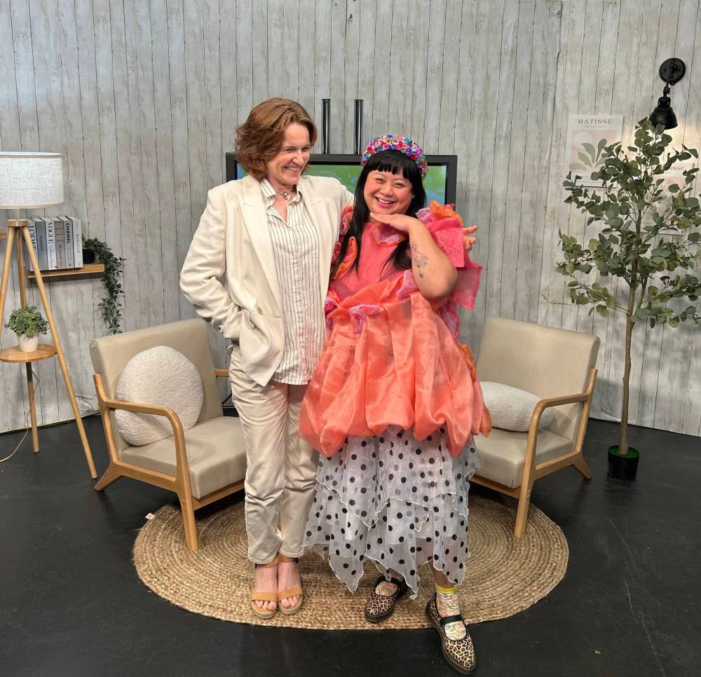 SUPPLIED
Jayne Trimble has interviewed a number of Manitobans on The Empower Women Show, including Winnipeg-based clothing designer Miriam Delos Santos (right).