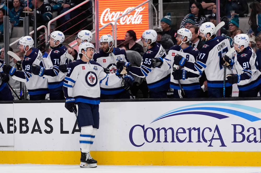 GODOFREDO A. VÁSQUEZ / THE ASSOCIATED PRESS FILES
Winnipeg Jets forward Morgan Barron (36) is having a career-high year with 23 points in 62 games this season.