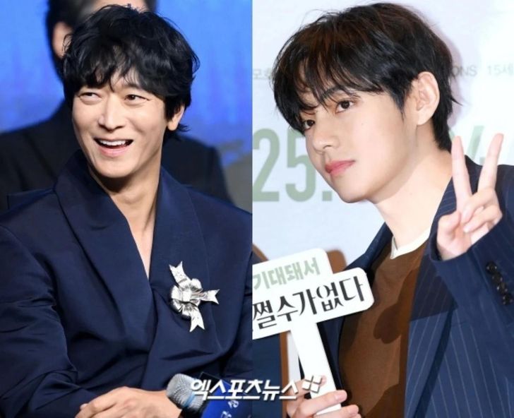 Gang Dong-won, left, and BTS' V / Xportsnews