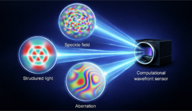 Single-shot, reference-less computational wavefront sensing for complex optical fields