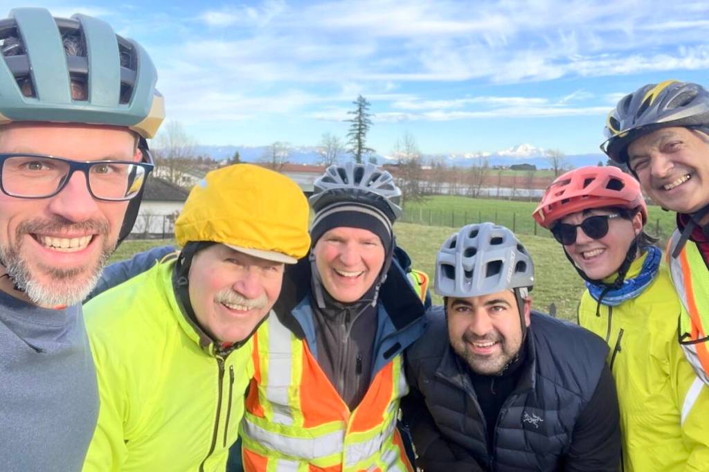 Langley HUB riders say disappearing bike lanes can push parents and children riding together into traffic, making everyday trips to school or the park feel unsafe. (Special to The Star)