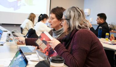 Participants at a previous Art+Feminism Wikipedia Edit-a-thon at Surrey Art Gallery.(Contributed/Simone Chinarakis photo via SAG)