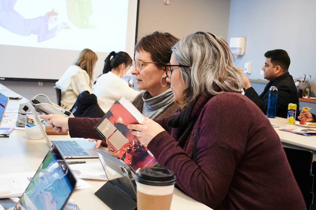 Participants at a previous Art+Feminism Wikipedia Edit-a-thon at Surrey Art Gallery.(Contributed/Simone Chinarakis photo via SAG)