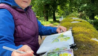 Surrey Artswest artist Wendy Mould, painting on location in Ireland. (Contributed photo)