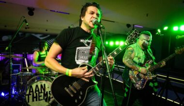 Die Job at the 2025 Punks and Pins Music Festival at Sandcastle bowling alley in South Surrey. The third annual fest is Saturday, May 16, 2026. (Contributed/Renegade Rock Photography)