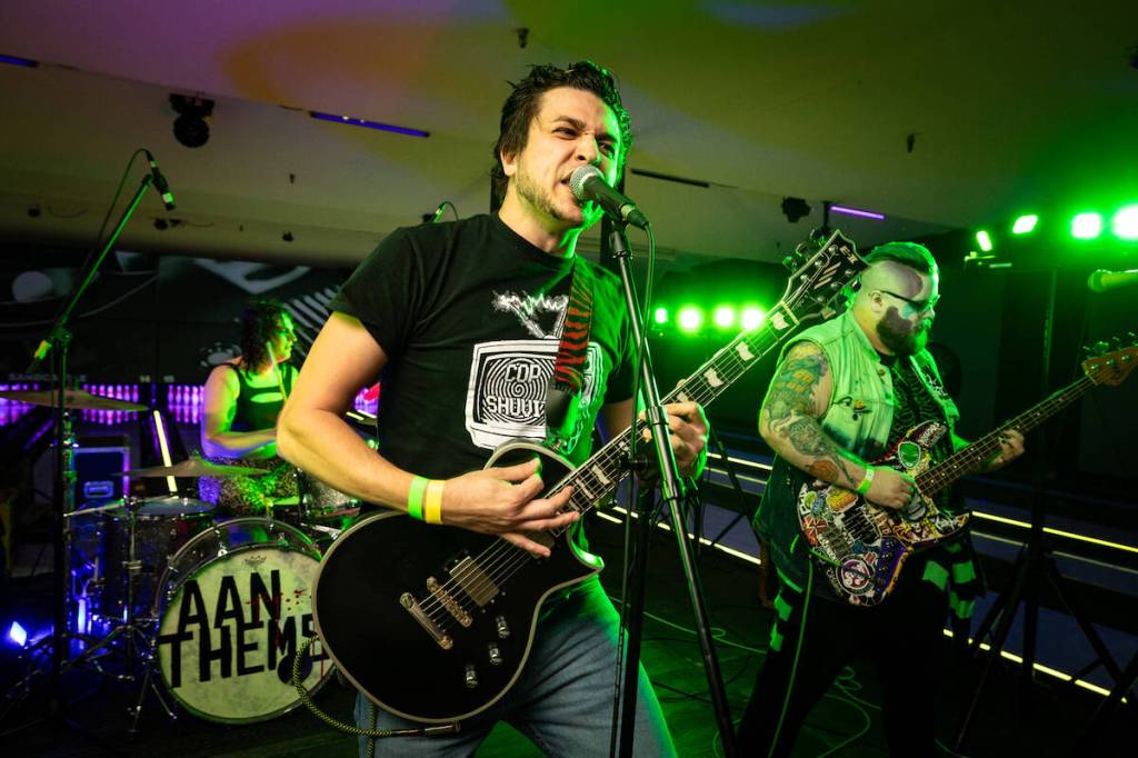 Die Job at the 2025 Punks and Pins Music Festival at Sandcastle bowling alley in South Surrey. The third annual fest is Saturday, May 16, 2026. (Contributed/Renegade Rock Photography)