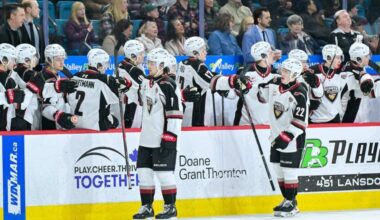 Vancouver Giants lost 4-3 to the Kamloops Blazers, decided by two third-period power-play goals. (Brian Johnson/Special to Langley Advance Times)