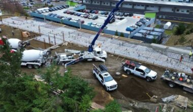 The Just Like Home Lodge housing project for health professionals in Campbell River has reached a major construction milestone. (Photo courtesy of the Strathcona Regional District)