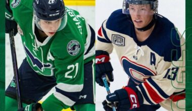 The White Rock Whalers are up 2-0 in their series vs. Cloverdale HC in Round 2 of PJHL playoffs. Game 3 goes Saturday (March 7) at Centennial Arena in White Rock at 7:45 p.m., followed by game 4 in Cloverdale on Monday (March 9), also at 7:45 p.m. (White Rock Whalers/Facebook)