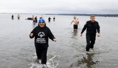 Special Olympics Polar Punge on Saturday, March 7, 2026, in Surrey. (Anna Burns/ Surrey Now-Leader)