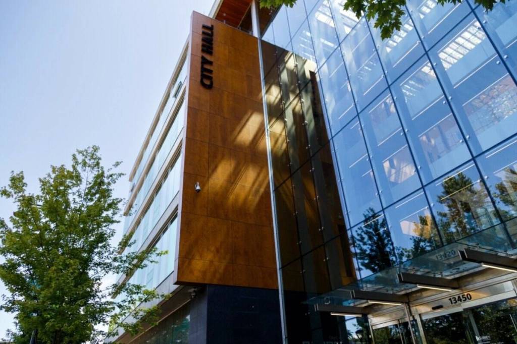 A view of Surrey City Hall. (Anna Burns/Surrey Now-Leader file)