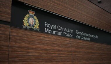 B.C. RCMP &lsquo;E&rsquo; Division headquarters in Surrey, B.C. on March 14, 2025. RCMP SPOSU General Investigation Unit (GIU)is investigating the shooting. (Lauren Collins/Black Press Media)