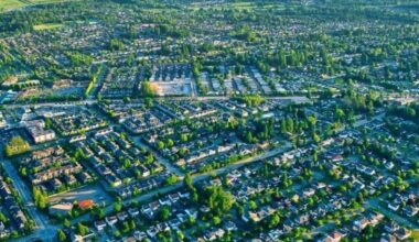 An aerial view of Fleetwood. (Photo surrey.ca)