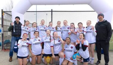 A trophy-winning team at the 2025 Surrey Mayor&rsquo;s Cup soccer tournament. (Facebook photo)
