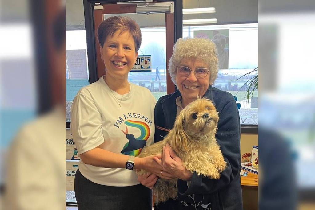 West Kelowna dentist Shauna Palmer donated to Fletcher&rsquo;s Keep Senior Dog Foundation to help senior dogs in need. (Fletcher&rsquo;s Keep Senior Dog Foundation/Contributed)