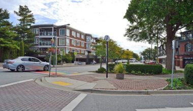 A revisit of Five Corners infrastructure – which could include a traffic-calming raised intersection – revealed council&rsquo;s preference for standard curbing as opposed to &lsquo;mountable&rsquo; curbs in front of businesses. (File photo)