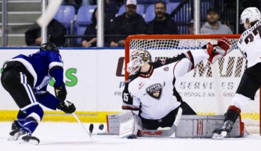 Vancouver Giants let a 2-0 lead slip away on Friday night in Victoria, surrendering four third period goals in a 5-2 loss to the Royals at Save on Foods Memorial Centre. (Kevin Light/Special to Langley Advance Times)