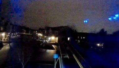 A security camera in Chilliwack caught the moment the night sky lit up Tuesday, followed by a boom. (Special to Langley Advance Times)