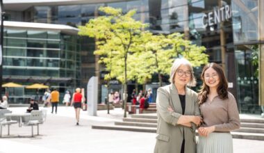 Fraser Health social prescribing project co-lead Dr. Grace Park (left) and regional project lead Margaret Lin. (Martin Dee Photography/Contributed to Peace Arch News by UBC Faculty of Medicine)