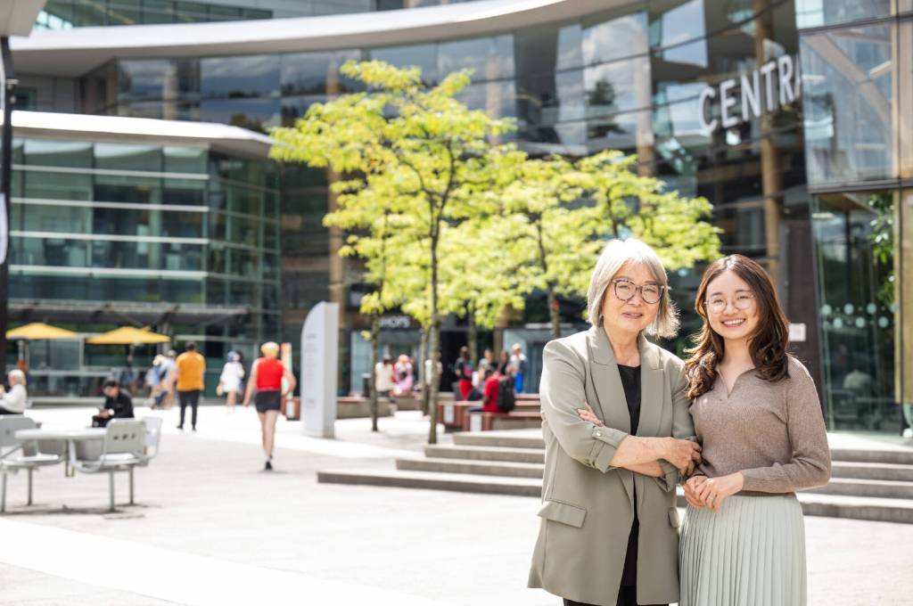Fraser Health social prescribing project co-lead Dr. Grace Park (left) and regional project lead Margaret Lin. (Martin Dee Photography/Contributed to Peace Arch News by UBC Faculty of Medicine)