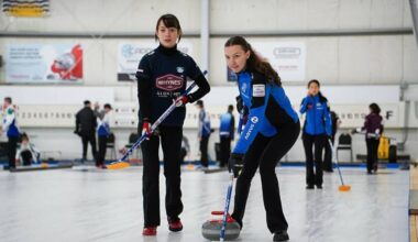 Curlers participate in the U20 B.C. provincial championships, held in Cloverdale in 2024. Big-time curling is returning to the Cloverdale Fairgrounds as the Cloverdale Curling Club will host the 2026 Canadian Mixed Doubles Championships March 21-27. (Photo submitted: Curl B.C.)