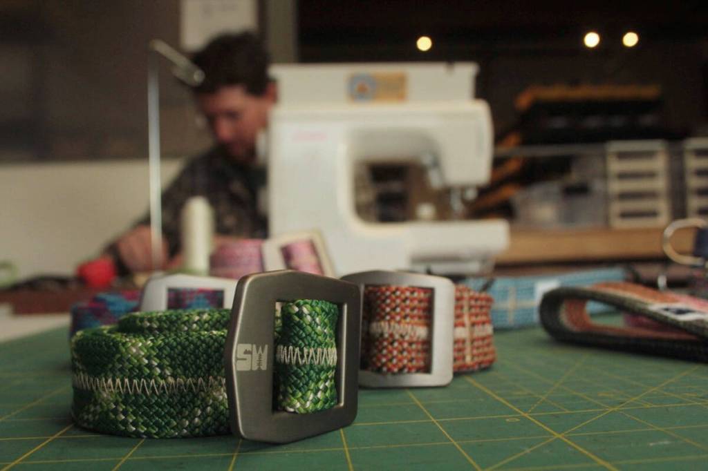 StokedWorks keychains and belts put out-of-work climbing ropes back into the economy. (Christine van Reeuwyk/Victoria News)