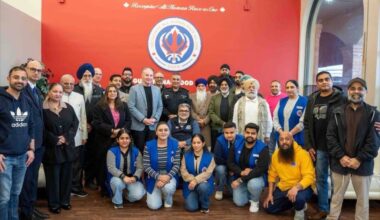 On Wednesday, March 18, 2026, Delta Mayor George Harvie, Delta MP Jill McKnight, Coun. Jessie Dosanjh, DPD Chief Harj Sidhu, Guru Nanak Food Bank founder and president Narinder Singh Walia, GNFB board members, community leaders and volunteers came together for an open house and closing ceremony to mark the North Delta facility&rsquo;s last day of operations before a planned move to Surrey&rsquo;s Newton neighbourhood. (Guru Nanak Food Bank/submitted photo)