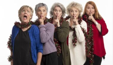 The touring play &ldquo;Mom&rsquo;s the Word: Talkin&rsquo; Turkey&rdquo; was created by the Mom&rsquo;s the Word Collective. Pictured from left are Robin Nichol, Jill Daum, Alison Kelly, Barbara Pollard and Deborah Williams. (David Cooper/Contributed to Surrey Now-Leader)