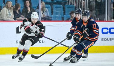 Vancouver Giants fell 7-3 in Kamloops Friday. (Brian Johnson/Special to Langley Advance Times)