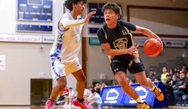 U17 boys championship match at the 2026 Jr All Native Basketball Tournament at Langley Events Centre on Friday, March, 20. (Wes Shaw, Shotbug Press)