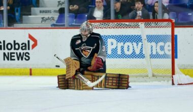 Vancouver Giants regular season came to an end with an overtime loss at home to Kamloops on Saturday. (Rob Wilton, Vancouver Giants/Special to Langley Advance Times)