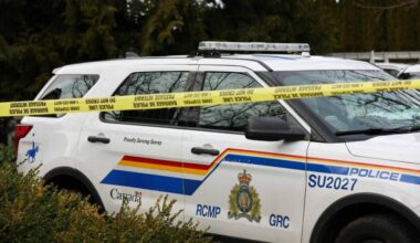 RCMP SPOSU officers were called to help BCEHS and Surrey Fire Services with an unresponsive injured man in the 9800 block of Foxglove Drive, Surrey on March 21. (Anna Burns/Surrey Now-Leader)