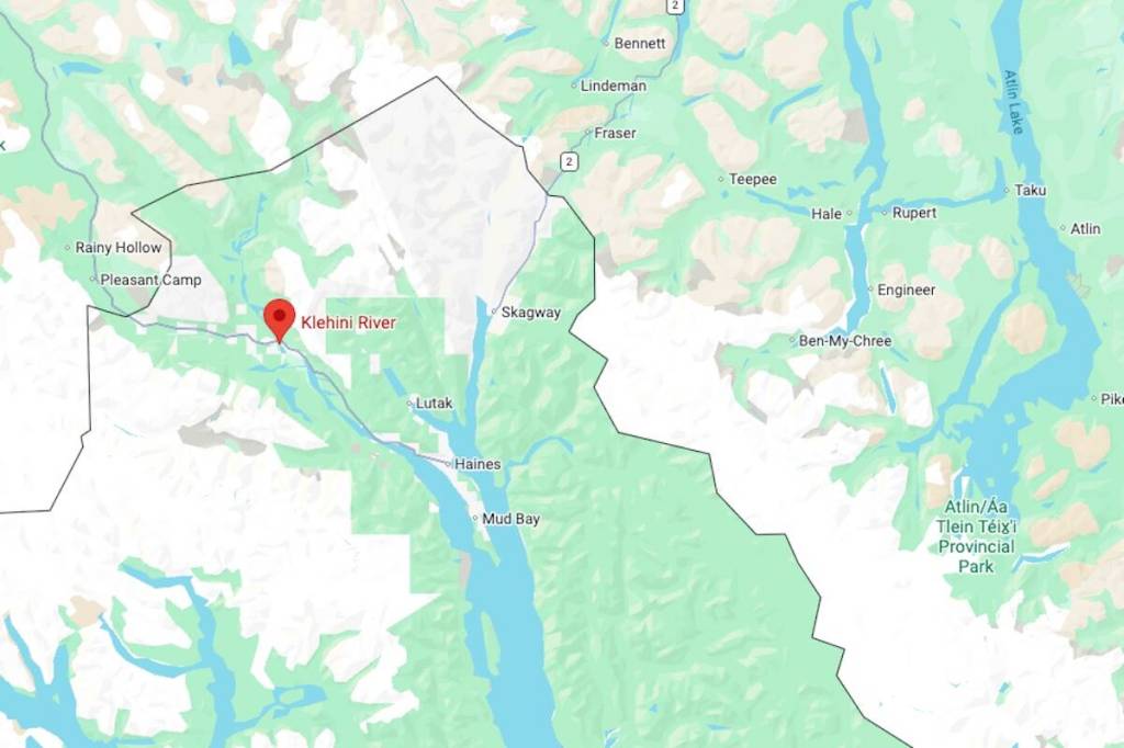 The Klehini River, Pleasant Camp area where the avalanche took place. (Google Maps)