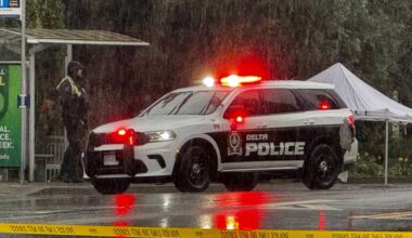 Delta Police have closed 64 Avenue just west of 120 Street after a reported motor vehicle collision. (Tom Zillich/Surrey Now-Leader)