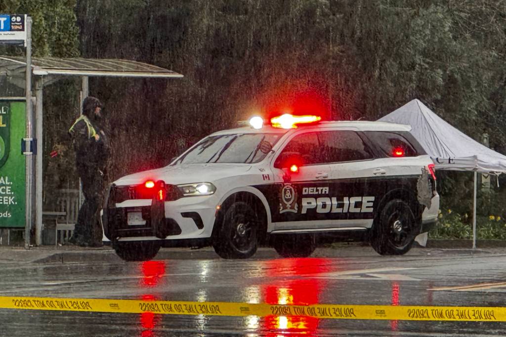 Delta Police have closed 64 Avenue just west of 120 Street after a reported motor vehicle collision. (Tom Zillich/Surrey Now-Leader)