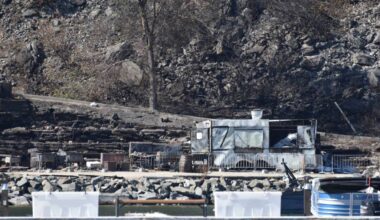 The Tiki Bar located at Lake Okanagan Resort burned to the ground in the McDougall Creek wildfire. (Brittany Webster/Capital News)