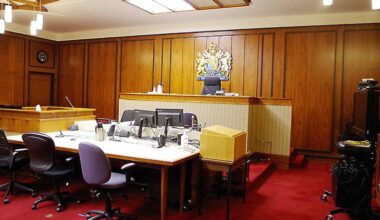 Court room at the Quesnel Courthouse. (John Deacon/Quesnel Courthouse)