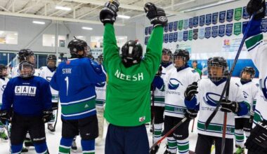 CAN hockey players on the ice. (Contributed photo)