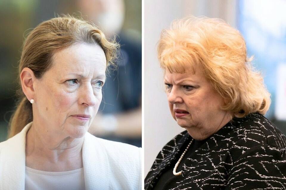 Political rivals Linda Annis and Brenda Locke. (Anna Burns/Surrey Now-Leader file)
