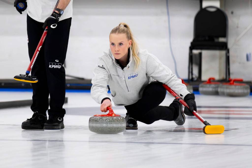 Serena Gray-Withers (pictured) and Victor Pietrangelo won the 2026 Canadian Mixed Doubles Championship on Friday, March 27, 2026, 10- 9 in Surrey. They played against Johnson Tao and Zoe Cinnamon from Alberta. (Anna Burns/ Surrey Now-Leader)