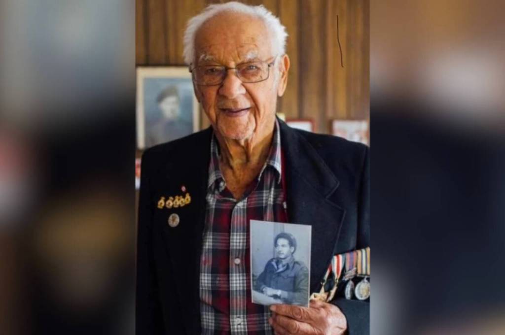 Alvie Burden, Armstrong&rsquo;s oldest veteran, passed away at the age of 104 Thursday, March 26, 2026. (Valour Canada photo)