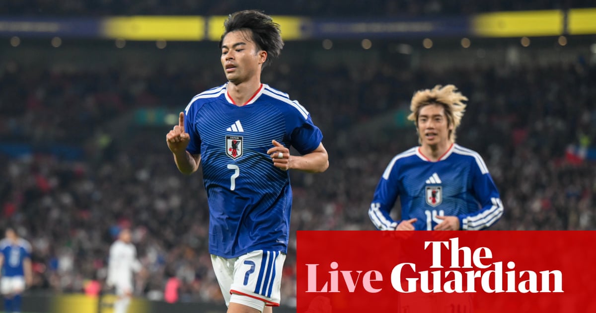 England v Japan: men’s international football friendly – live | Friendlies