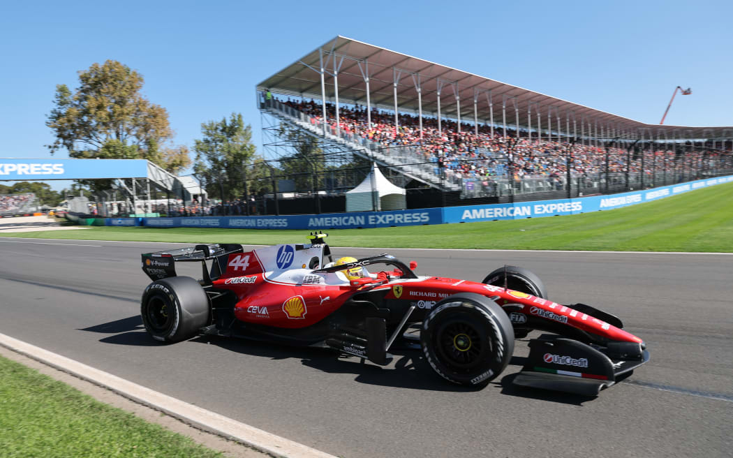 Ferrari driver Lewis Hamilton at the 2026 Australian Grand Prix.