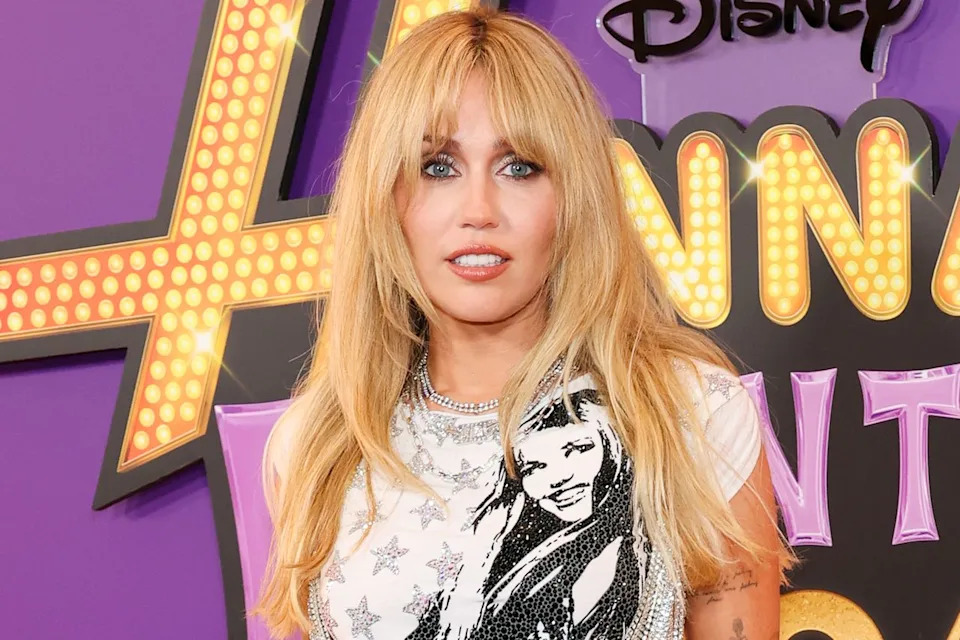 Miley Cyrus at the world premiere of Disney+'s 