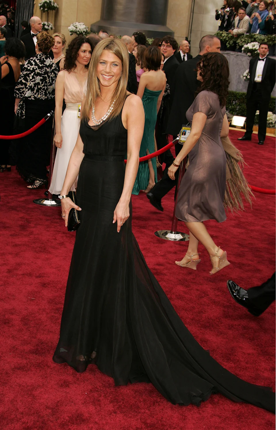 Jennifer Aniston during The 78th Annual Academy Awards - Arrivals at Kodak Theatre in Hollywood, California, United States. (Photo by Jeffrey Mayer/WireImage)