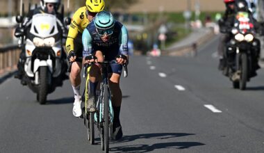 DENAIN, FRANCE - MARCH 19: (L-R) Per Strand Hagenes of Norway and Team Visma