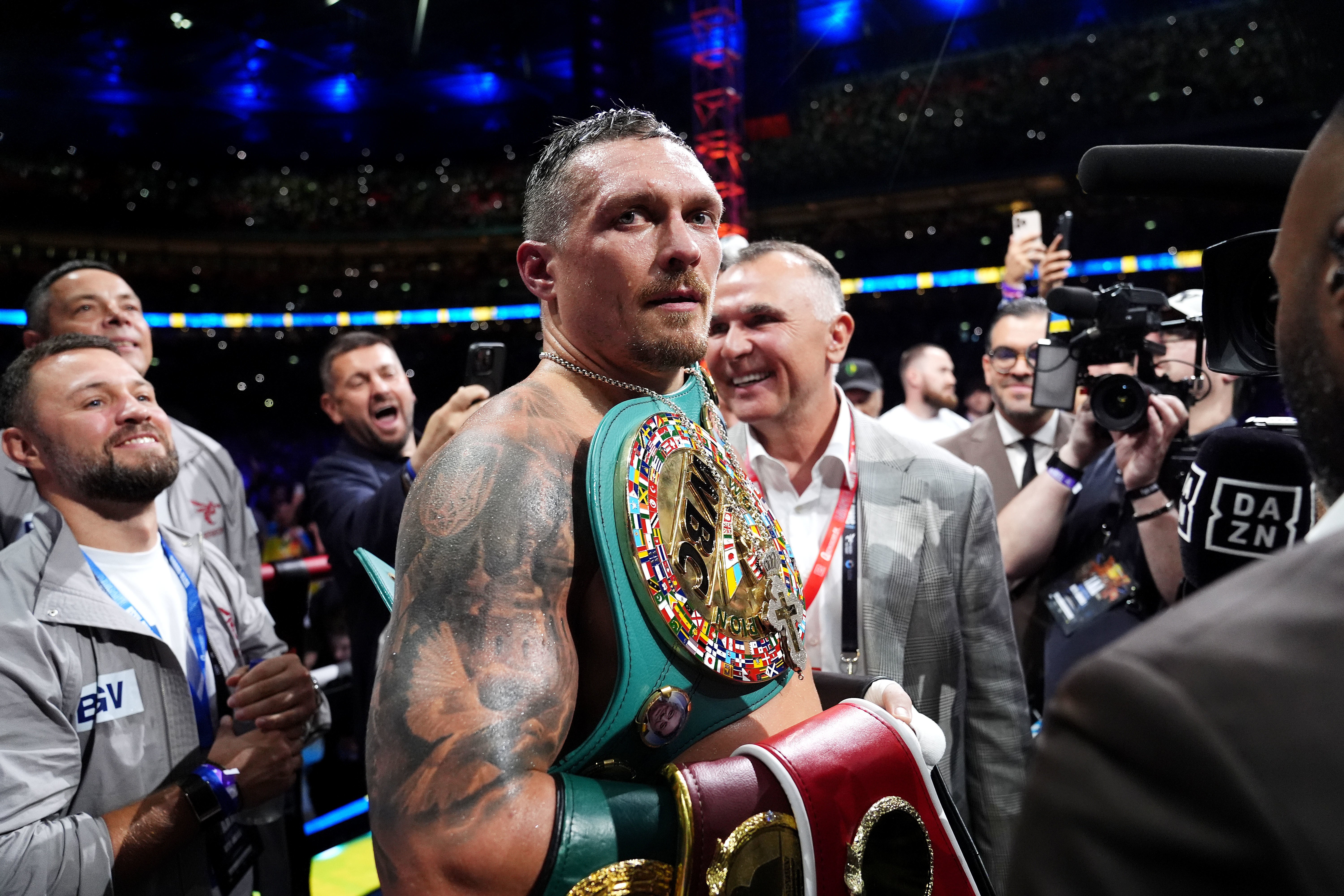 Oleksandr Usyk will fight for a newlycommissioned WBC belt that will feature the pyramids