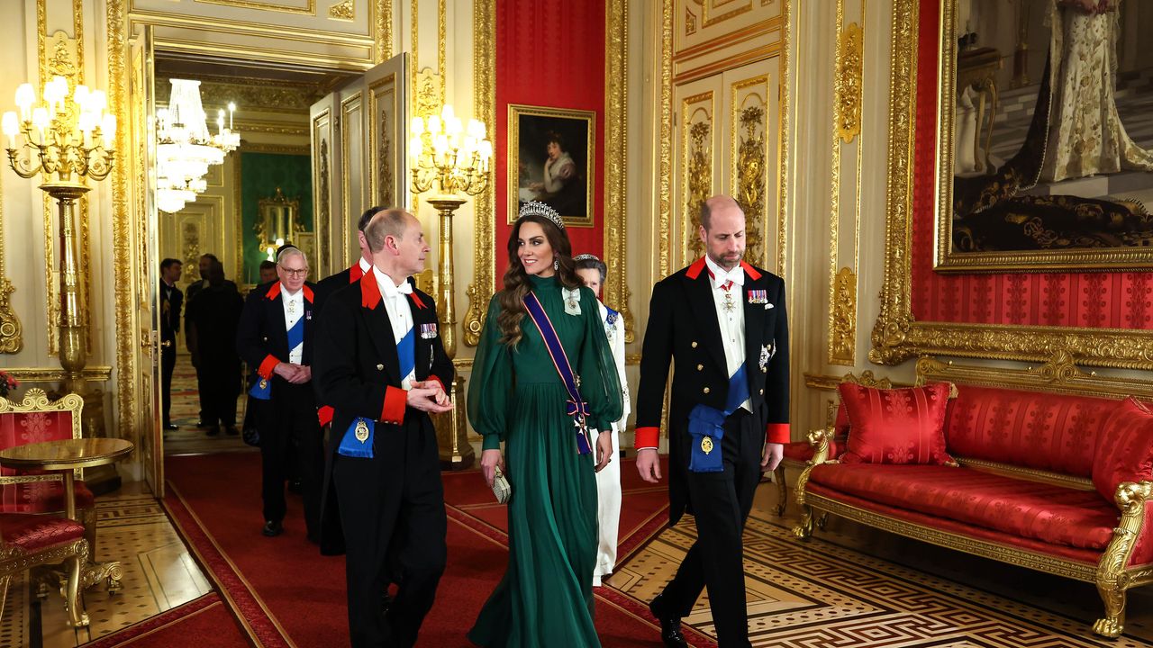Princess of Wales dazzles in her favourite Lover's Knot Tiara at the Nigerian state banquet