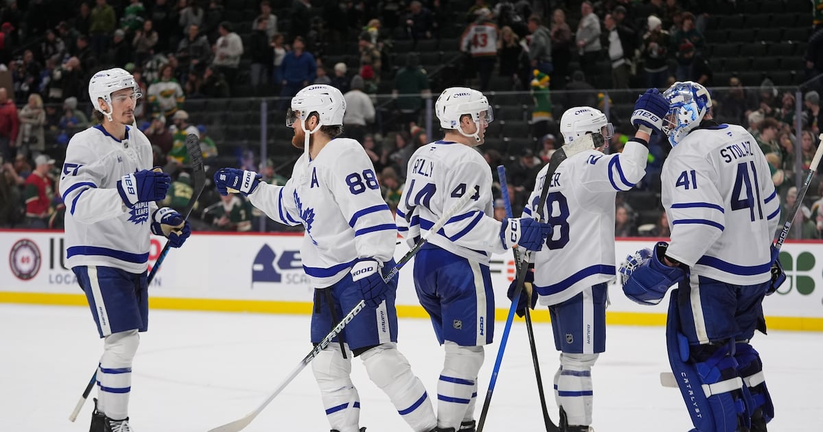 Bo Groulx scores twice as Toronto Maple Leafs hold on for win over Minnesota Wild